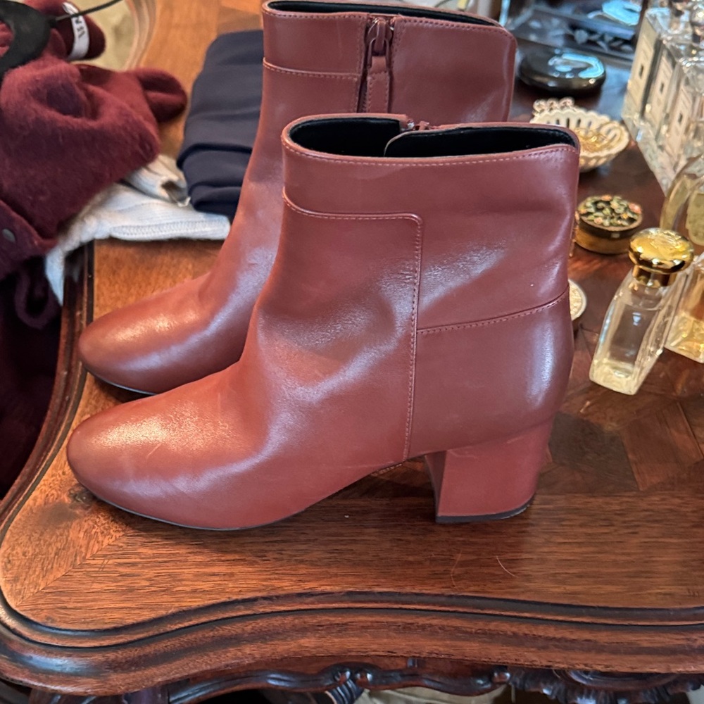 Cole Haan Rich Brown Ankle Booties